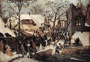 BRUEGHEL, Pieter the Younger Adoration of the Magi df oil painting reproduction